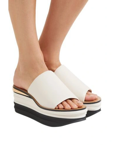 Shop Chloé Sandals In White