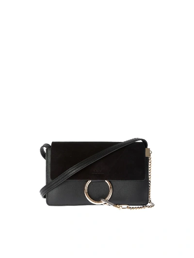 Shop Chloé Faye Small Black Bag