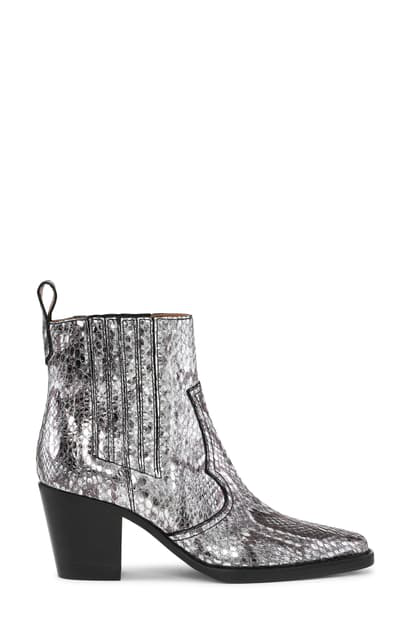 ganni snake boots