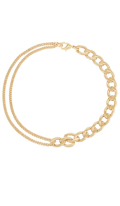Shop Joolz By Martha Calvo The Two Faced Necklace In Gold