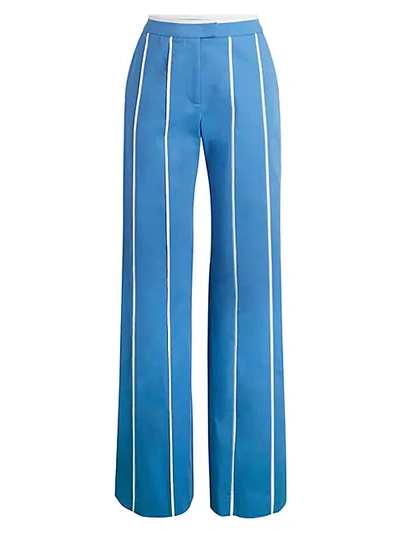 Shop Derek Lam Striped Wide-leg Pants In Matisse