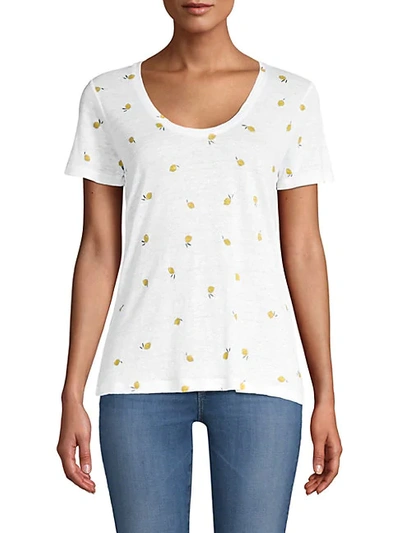Shop Rails Luna Lemon-print T-shirt In Citron