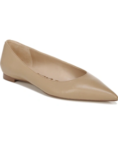 Shop Sam Edelman Women's Stacey Pointed-toe Flats Women's Shoes In Nude