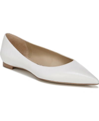 Shop Sam Edelman Stacey Pointed-toe Flats Women's Shoes In White