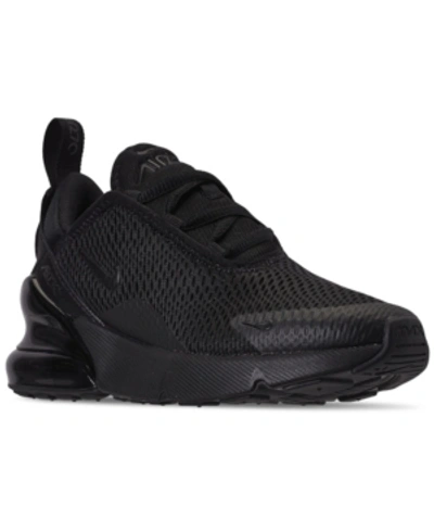 Shop Nike Little Kids' Air Max 270 Casual Sneakers From Finish Line In Black