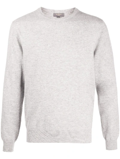 Shop N•peal The Oxford 1ply Jumper In Grey