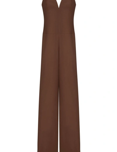 Shop Olenich O-ss20-58 Jumpsuit In Carob