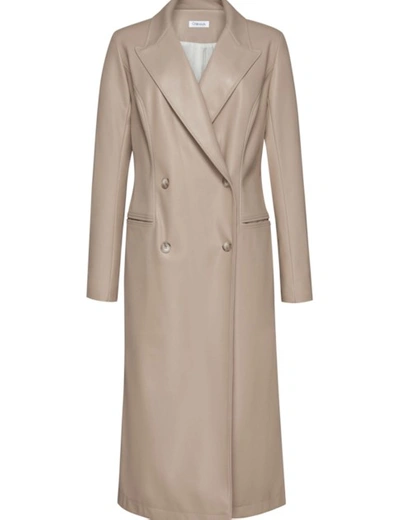 Shop Olenich O-ss20-13 Trench Coat In Almond-milk