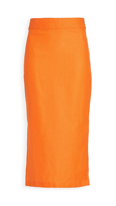 Shop Simon Miller Prado Skirt In Tangerine