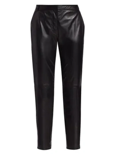 Shop Altuzarra Henri Leather Pants In Black