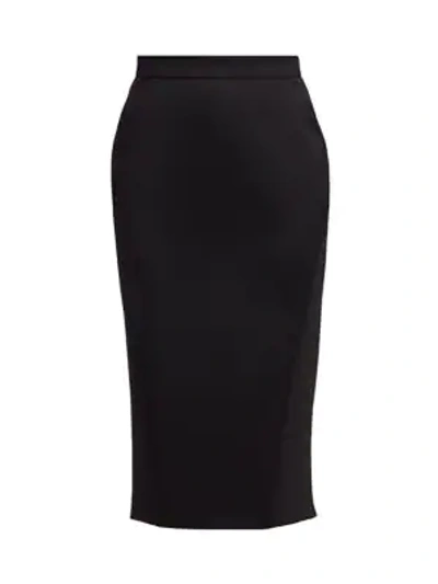 Shop Altuzarra Koharu Wool Pencil Skirt In Black