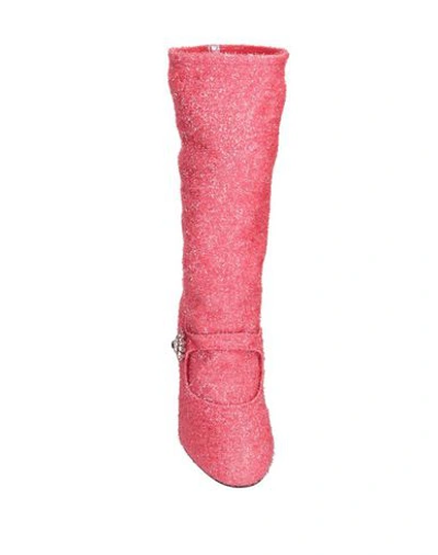 Dolce & Gabbana Knee Boots In Red
