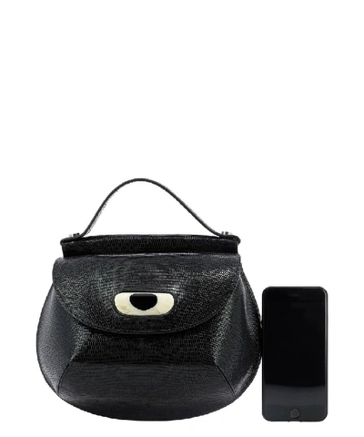 Shop Marni Cyclops Shoulder Bag In Black