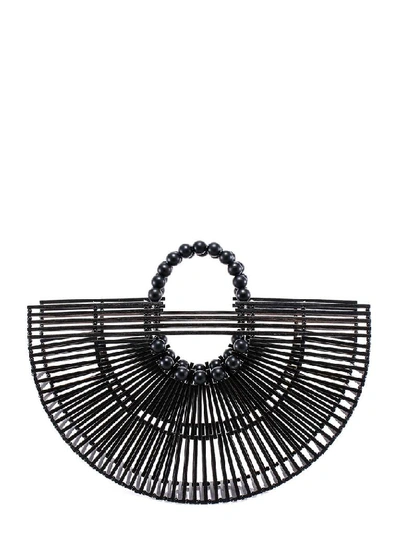 Shop Cult Gaia Fan Ark Handbag In Black