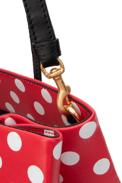 Shop Moschino Polka Dot Handbag In Red