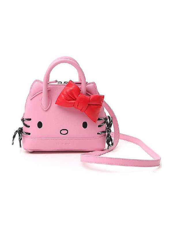 Balenciaga X Hello Kitty Xxs Top Handle Bag In Pink Multi | ModeSens