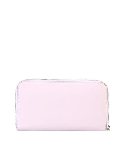 Shop Stella Mccartney Logo Continental Wallet In Pink
