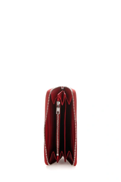 Shop Dolce & Gabbana Zip Around Wallet In Red