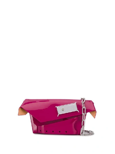 Shop Maison Margiela Snatched Clutch Bag In Pink