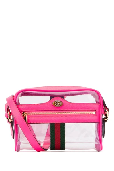 Shop Gucci Ophidia Mini Shoulder Bag In Pink