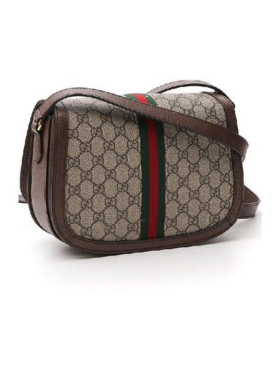 Shop Gucci Ophidia Gg Saddle Bag In Multi