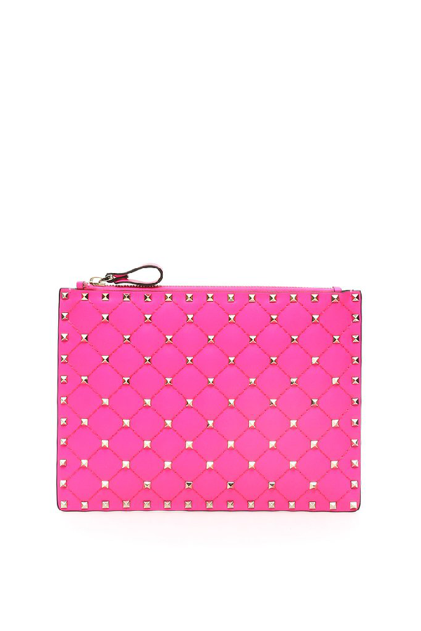 pink valentino clutch bag
