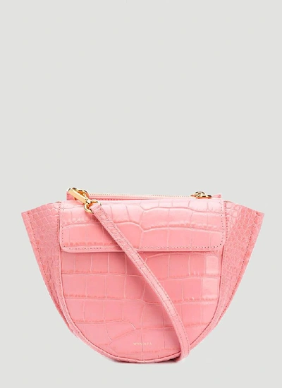 Shop Wandler Hortensia Mini Shoulder Bag In Pink