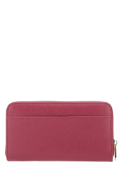 Shop Dolce & Gabbana Zip Around Wallet In Purple