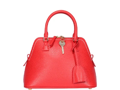 Shop Maison Margiela 5ac Mini Tote Bag In Red
