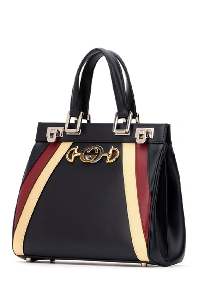 Shop Gucci Zumi Small Top Handle Bag In Multi