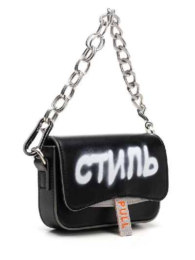 Shop Heron Preston Logo Clutch Bag In Black