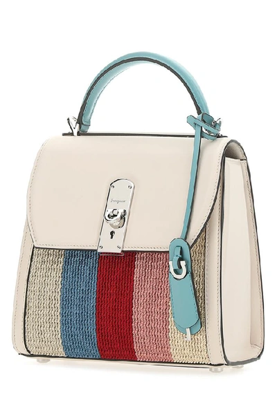 Shop Ferragamo Salvatore  Boxyz Shoulder Bag In Multi