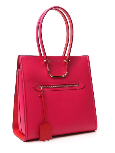 Shop Alexander Mcqueen The Tall Story Tote Bag In Pink