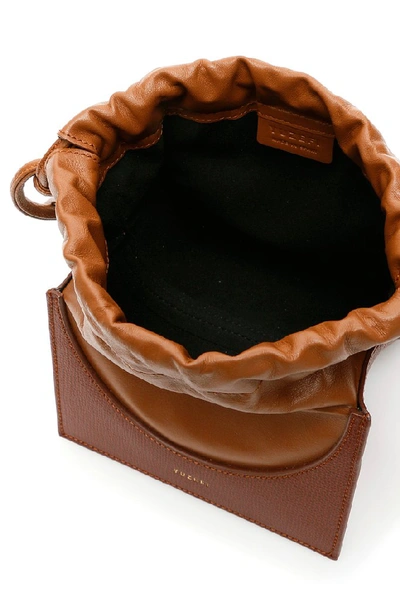 Shop Yuzefi Pouchy Bucket Bag In Brown