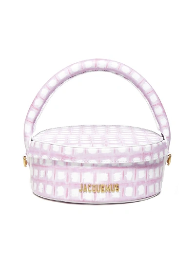 Shop Jacquemus La Boîte À Gateaux Top Handle Bag In Pink