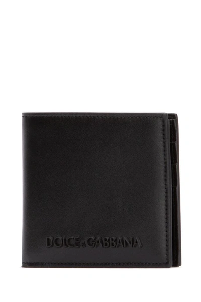 Shop Dolce & Gabbana Logo Bifold Wallet In Black
