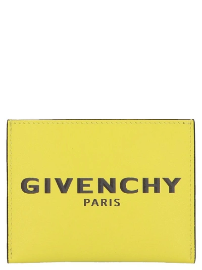 Shop Givenchy Logo Cardholder In Yellow