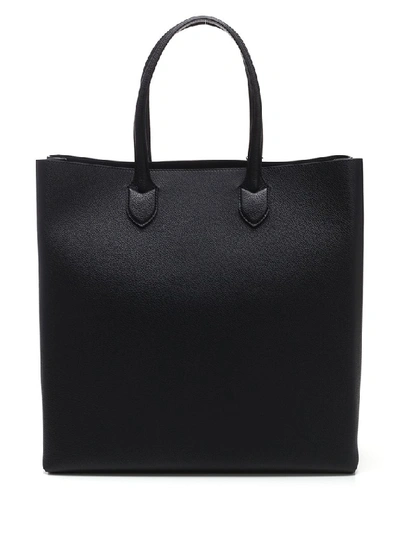 Shop Burberry Logo Graphic Tote Bag In Black