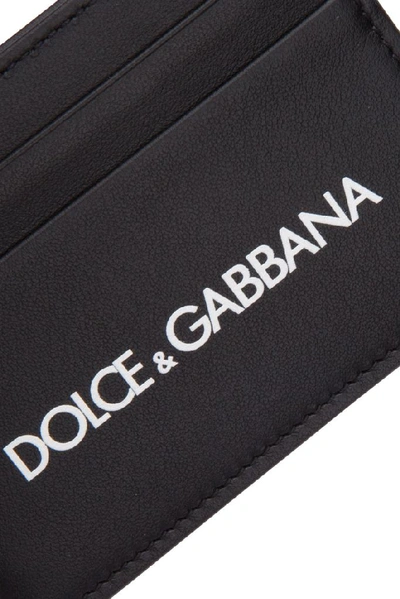 Shop Dolce & Gabbana Logo Cardholder In Black