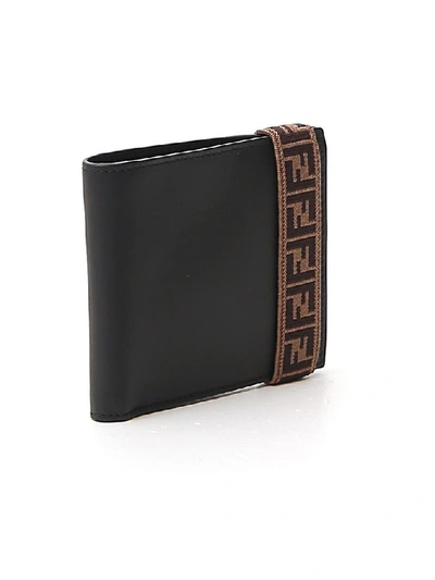 Shop Fendi Ff Logo Tape Wallet In Multi