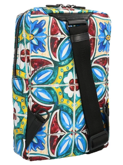 Shop Dolce & Gabbana Maioliche Backpack In Multi