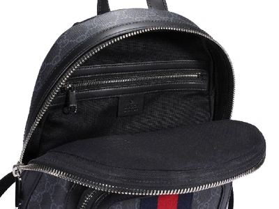 Shop Gucci Gg Supreme Web Backpack In Multi