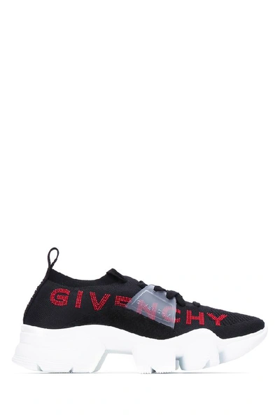 Shop Givenchy Knitted Jaw Low Sneakers In Black