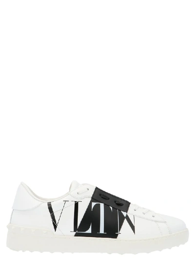 Shop Valentino Garavani Open Vltn Sneakers In White