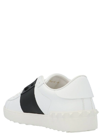 Shop Valentino Garavani Open Vltn Sneakers In White