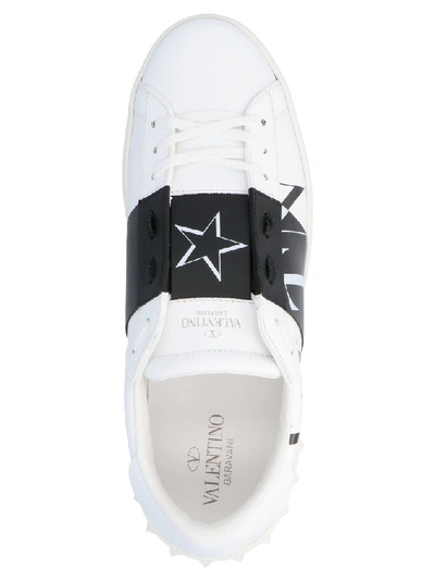 Shop Valentino Garavani Open Vltn Sneakers In White