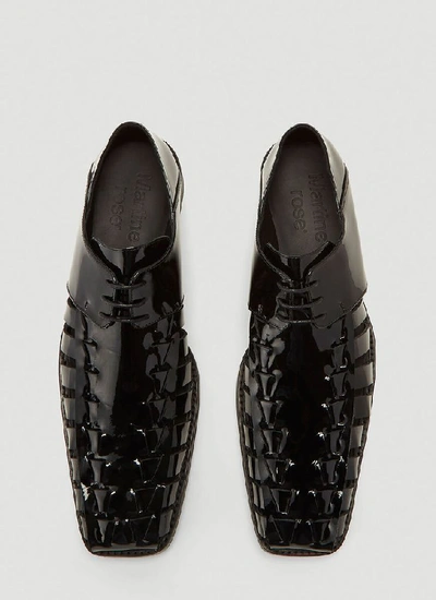 Shop Martine Rose Tyrone Cut Out Derby Shoes In Black