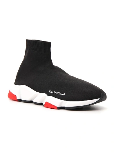 Shop Balenciaga Speed Sock Sneakers In Black