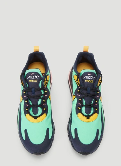 Shop Nike Air Max 270 React Lace Up Sneakers In Green