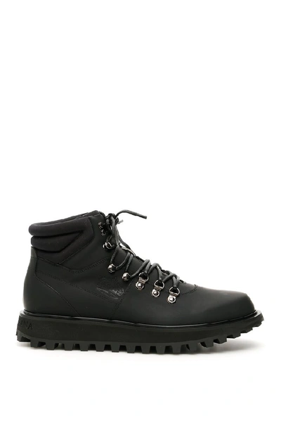 Shop Dolce & Gabbana Vulcano Ankle Boots In Black